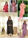 LG 1951 Roman Silk With Embroidery Work On Front Side Kurti With Bottom Dupatta Suppliers In India